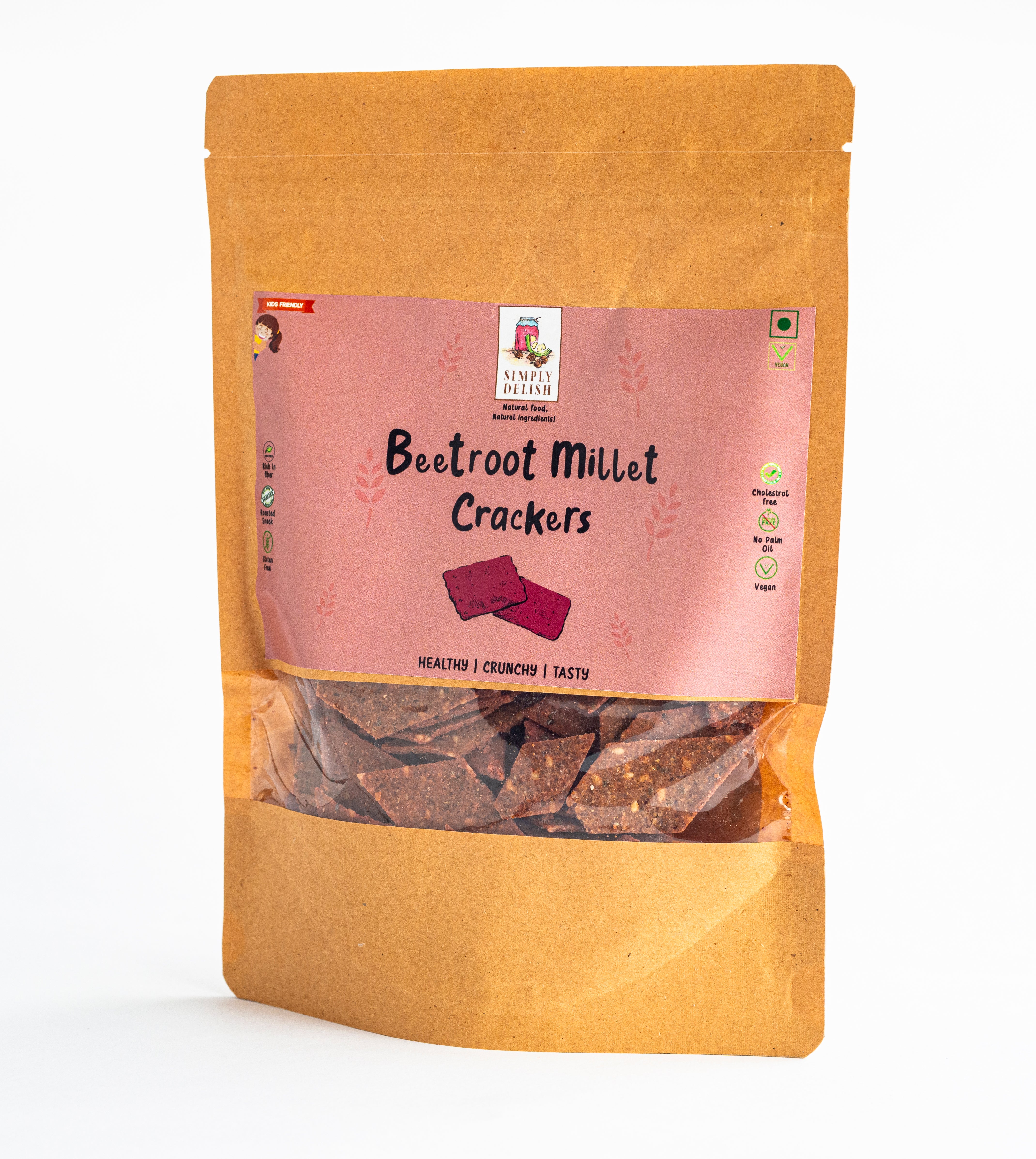 Beetroot Millet Crakers (100gm)