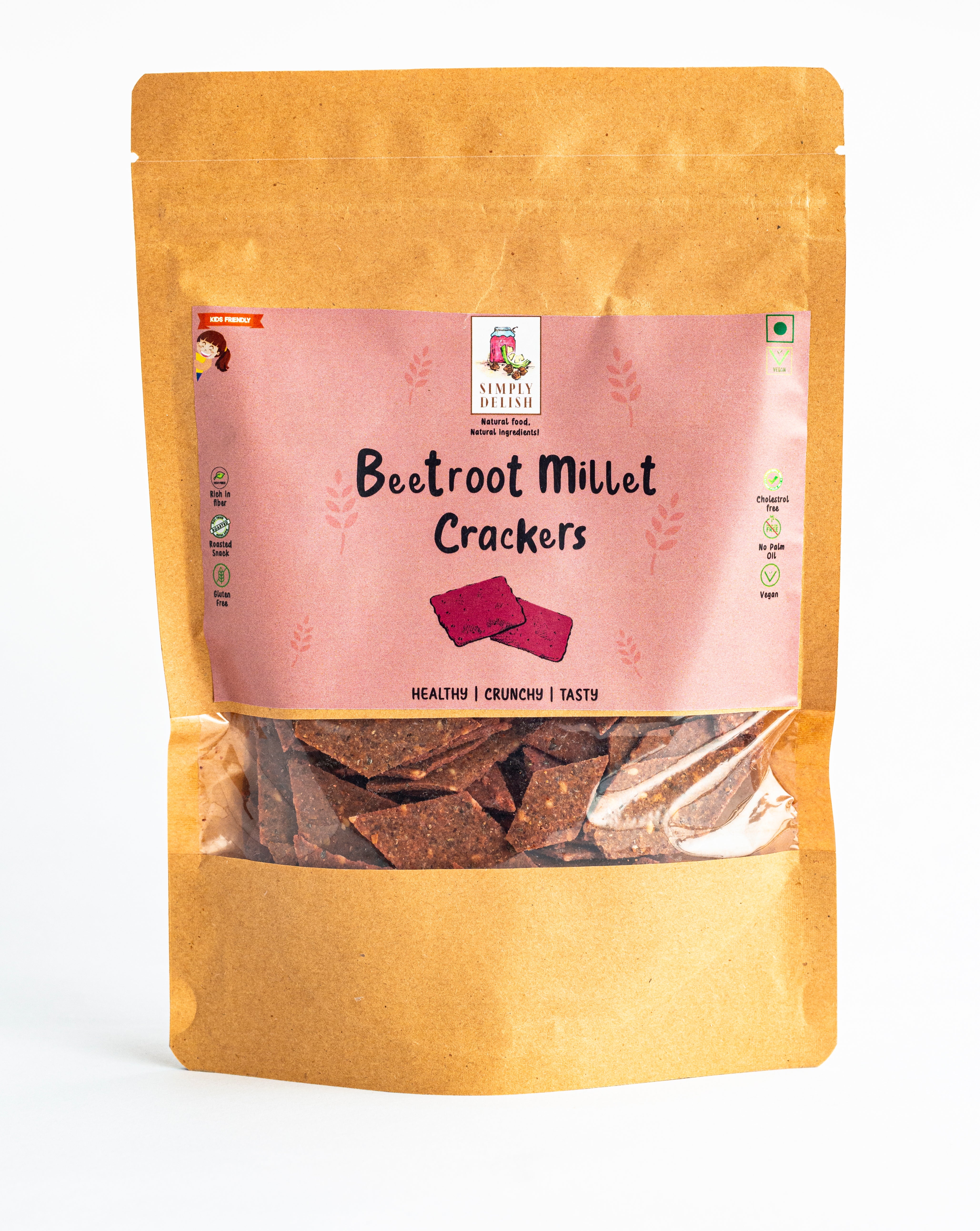 Beetroot Millet Crakers (100gm)